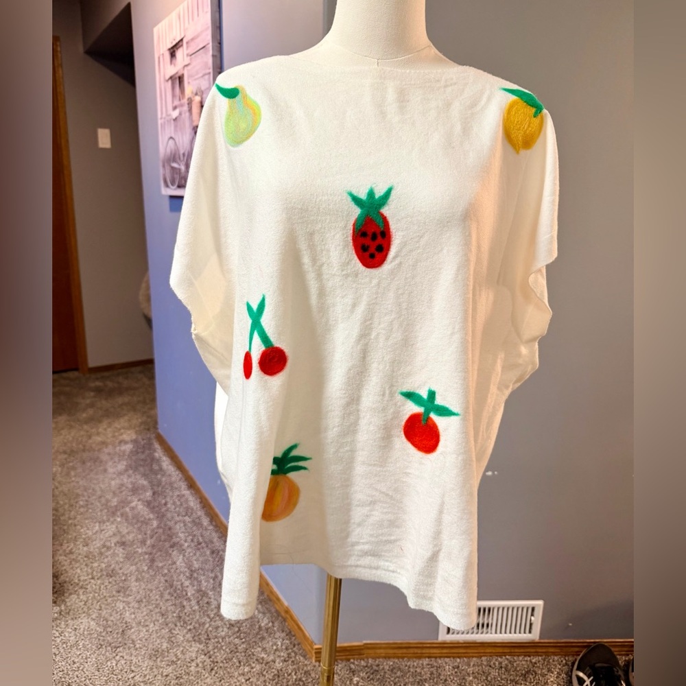 Aéda Fruit Sweater Top | Oversized | Size XL